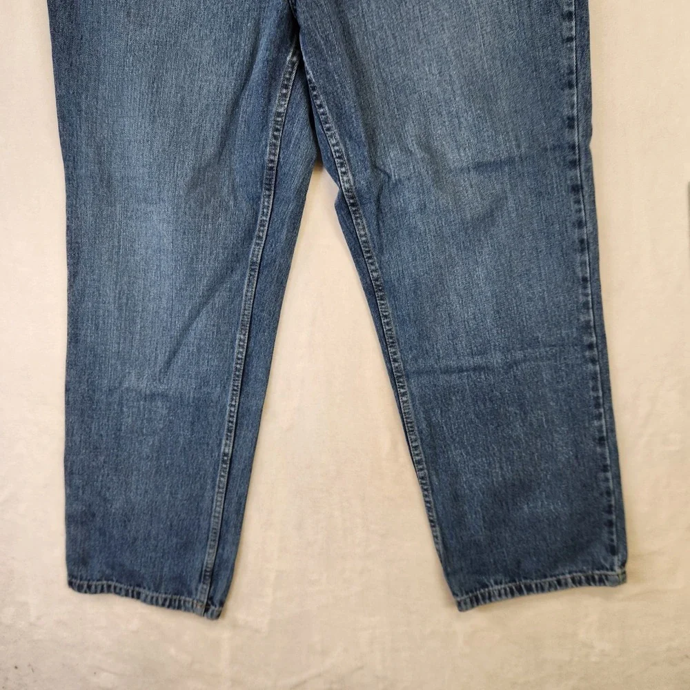 Nautica NS83 J-Class Mens Jeans 38x32 Medium Wash Straight‎ Leg Denim Blue